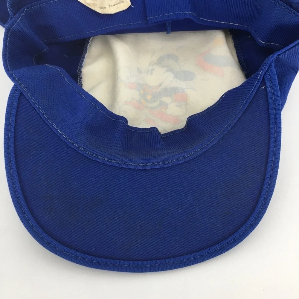 Vintage Walt Disney Productions Disneyland Hat Painters Neck Flap Mickey Mouse